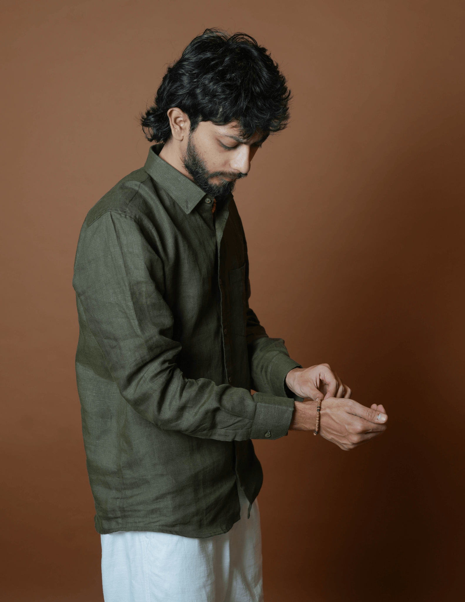 Regular Collar | Pure Linen Shirt