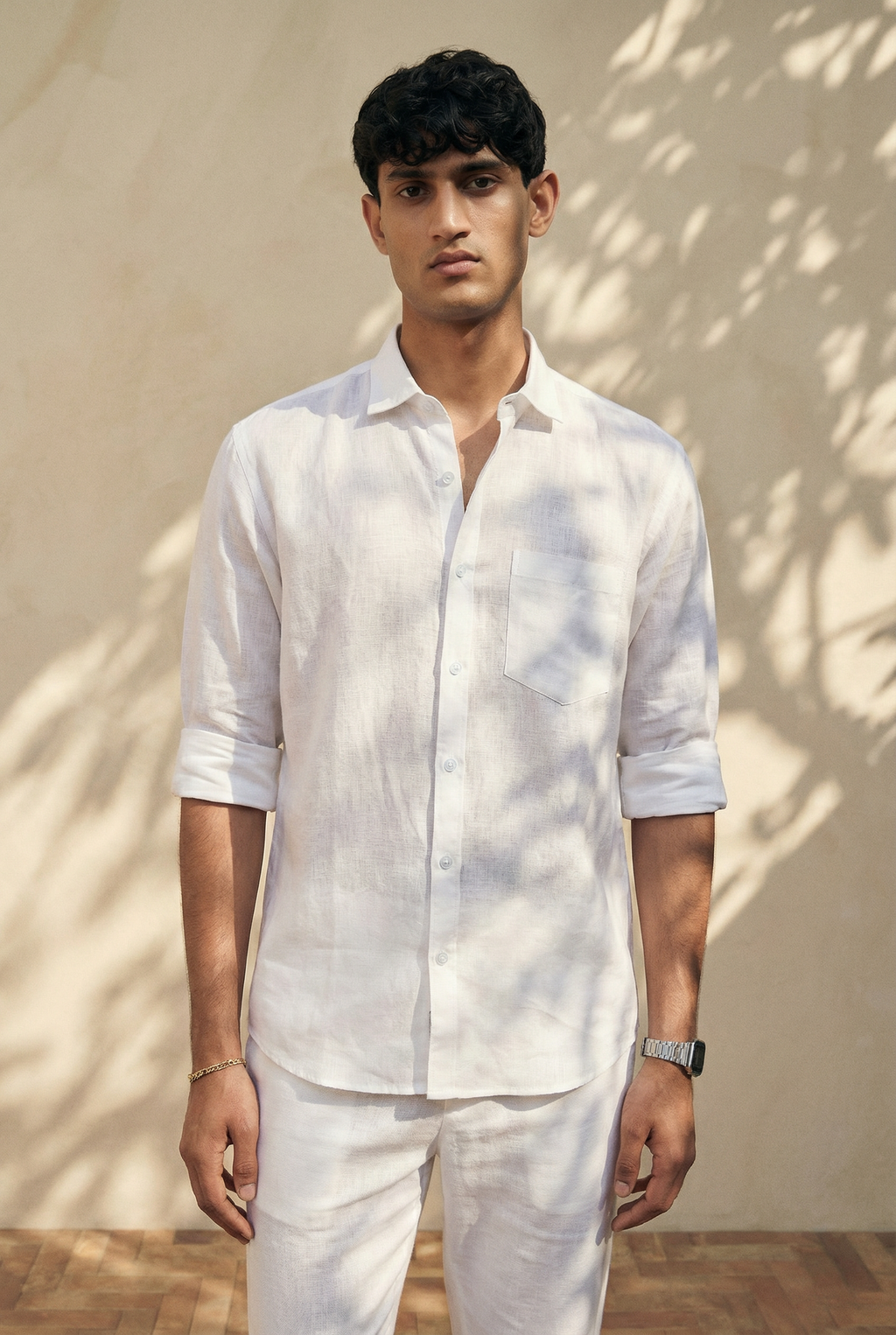 Regular Collar | Pure Linen Shirt