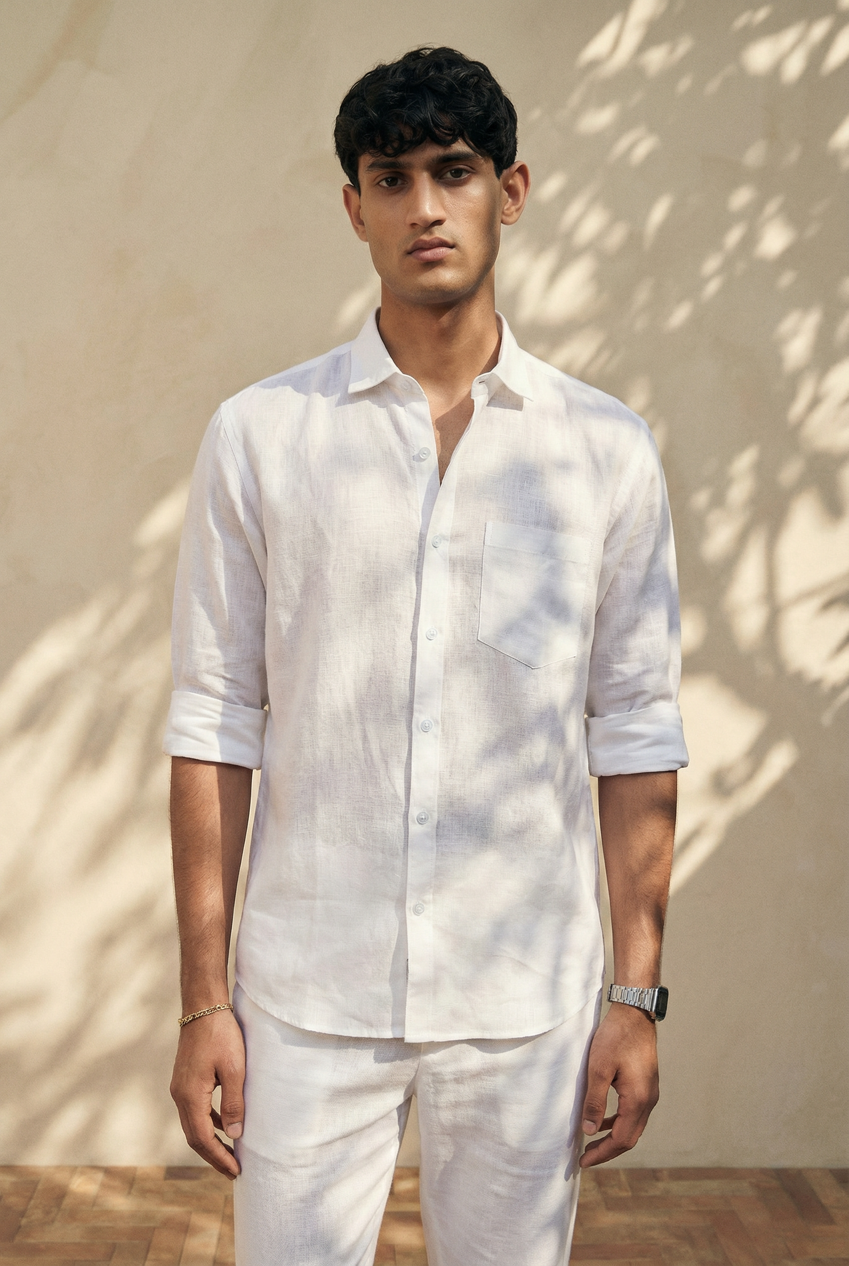 Regular Collar | Pure Linen Shirt