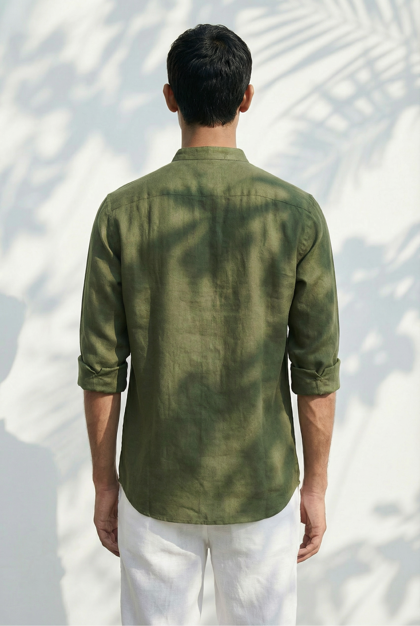 Chinese Collar | Pure Linen Shirt