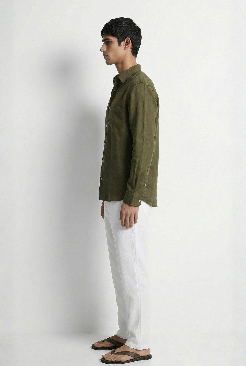 Regular Collar | Pure Linen Shirt