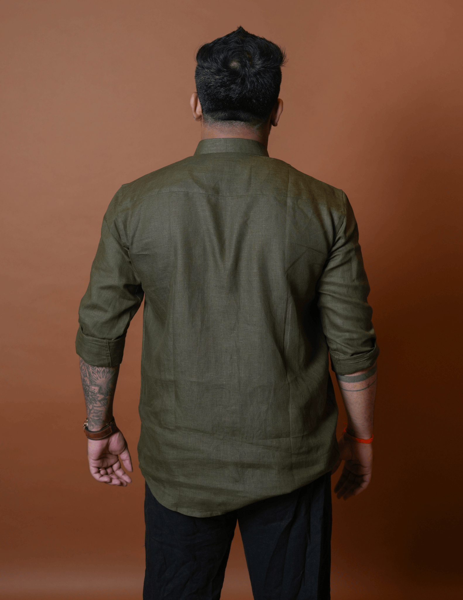 Chinese Collar | Pure Linen Shirt