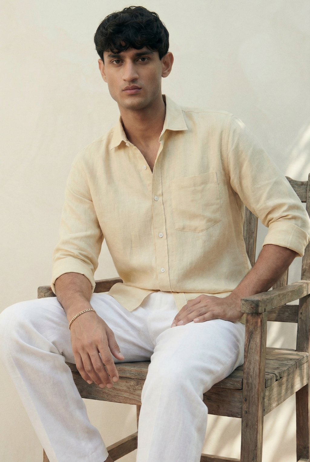 Regular Collar | Pure Linen Shirt
