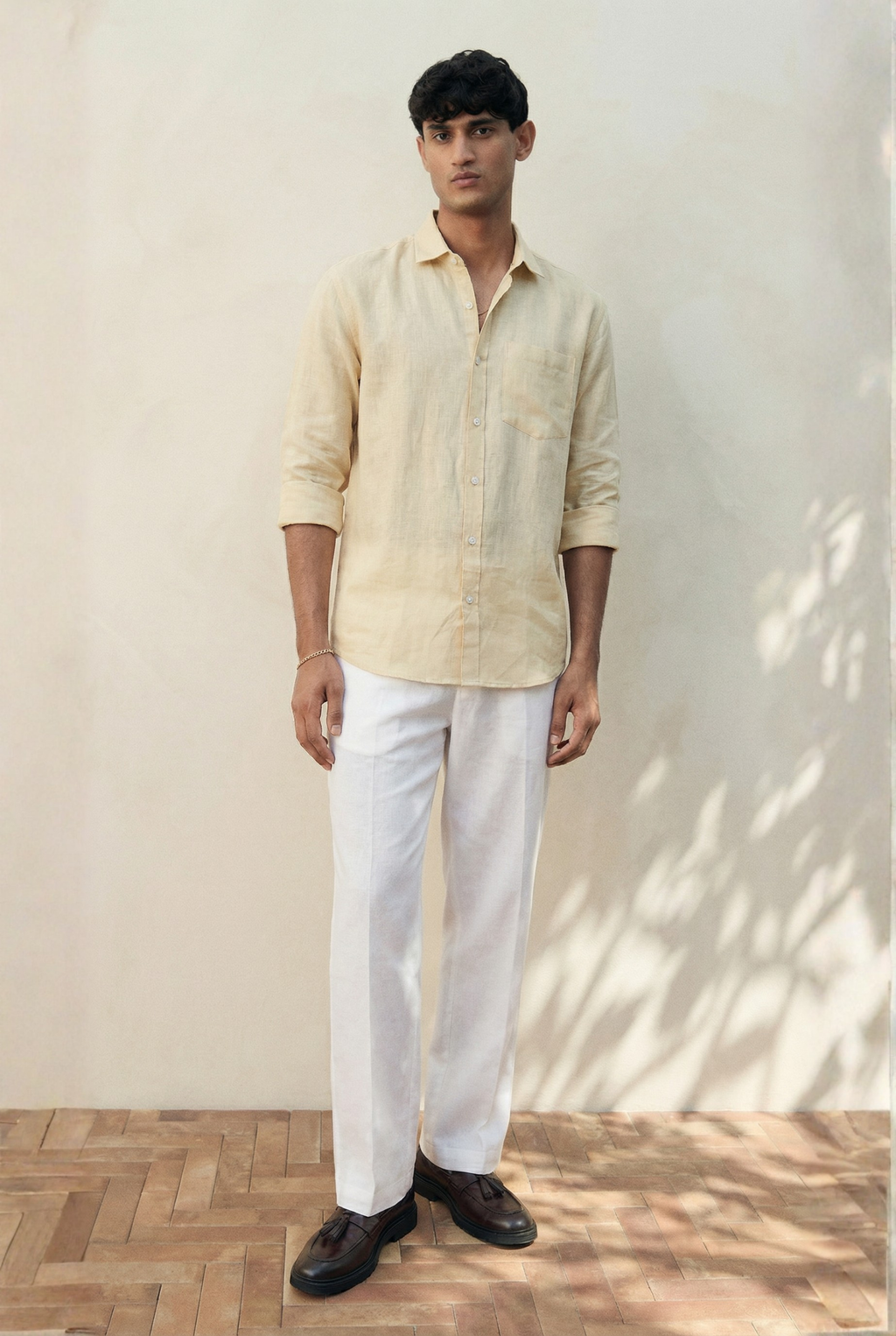 Regular Collar | Pure Linen Shirt
