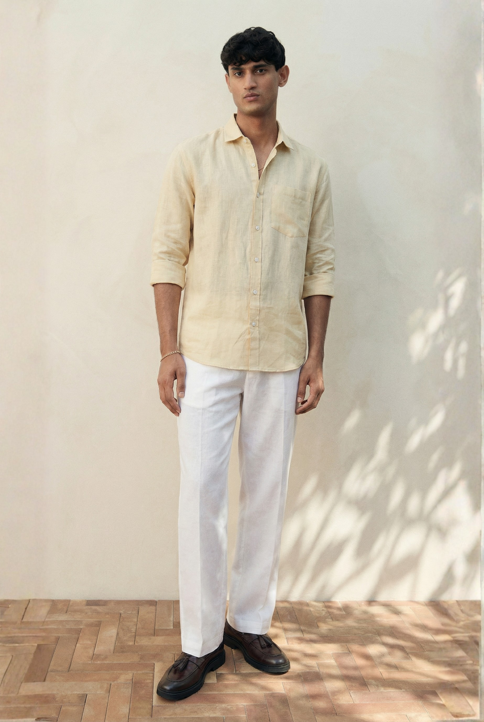 Regular Collar | Pure Linen Shirt