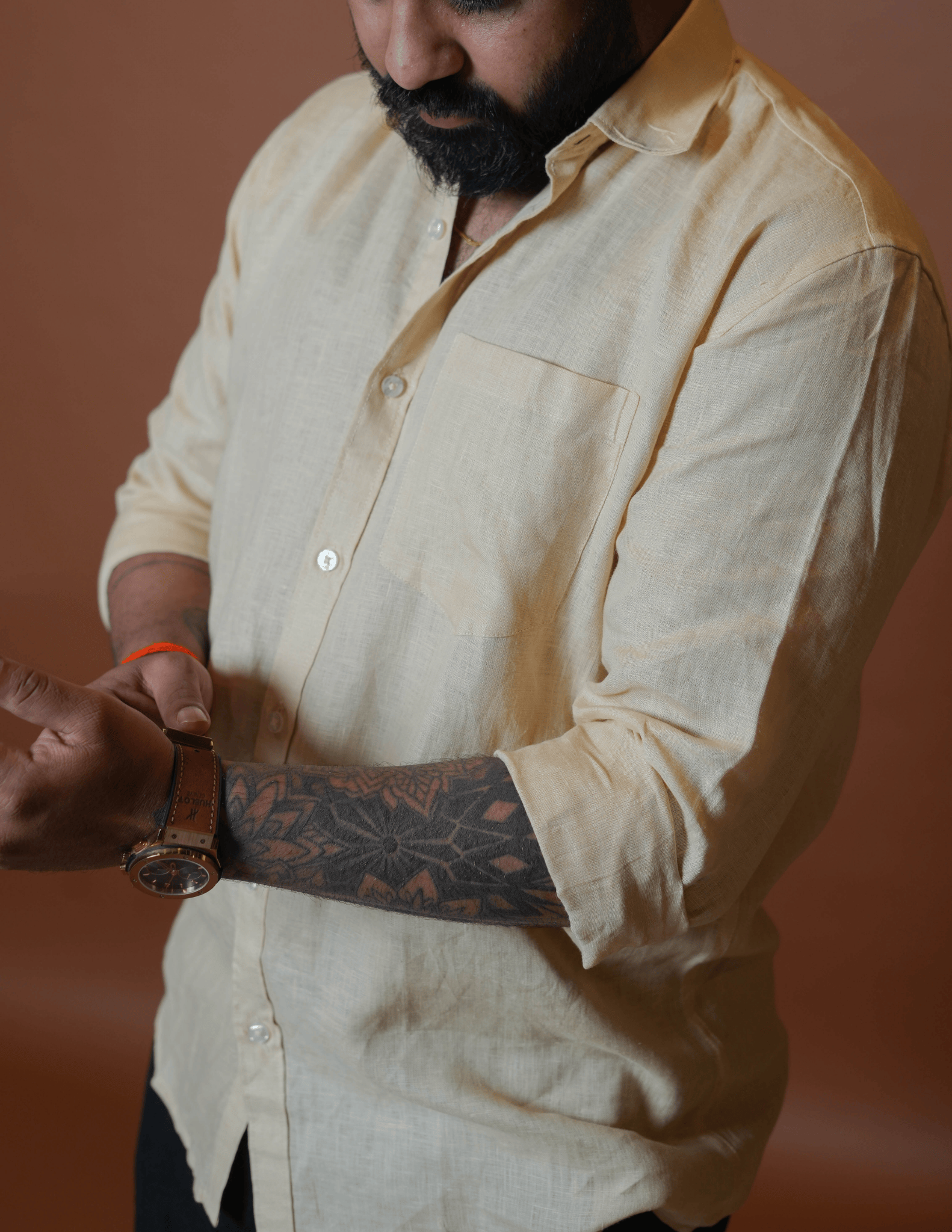 Regular Collar | Pure Linen Shirt