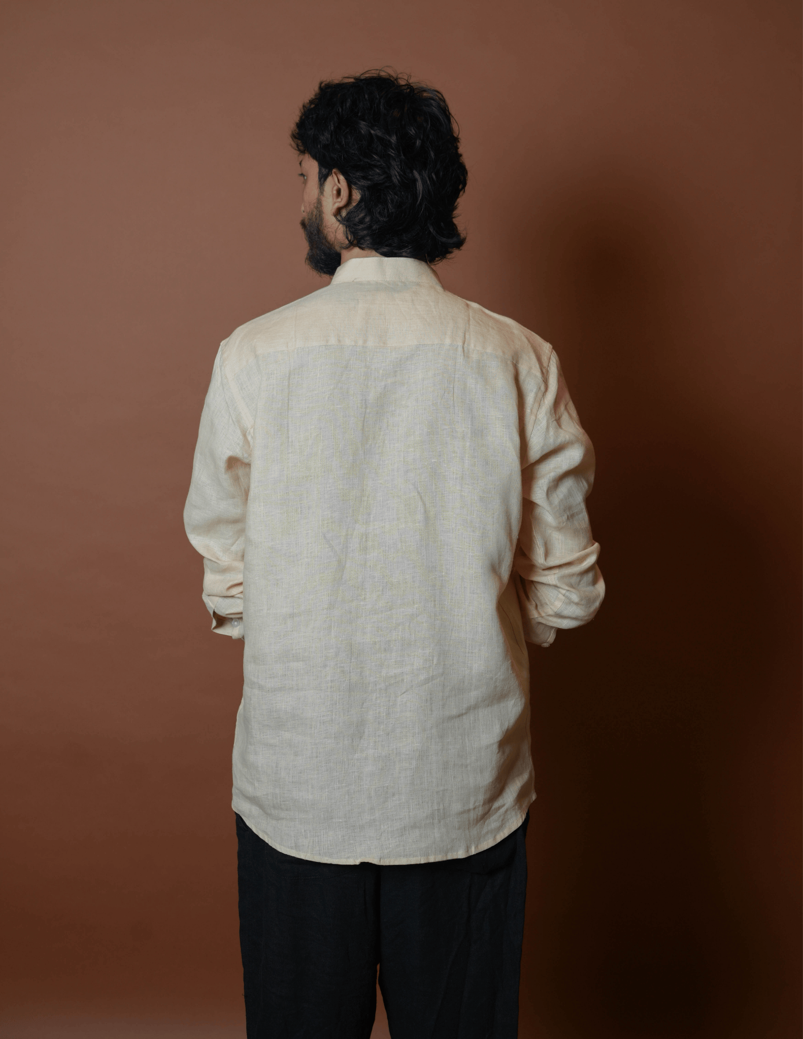 Chinese Collar | Pure Linen Shirt
