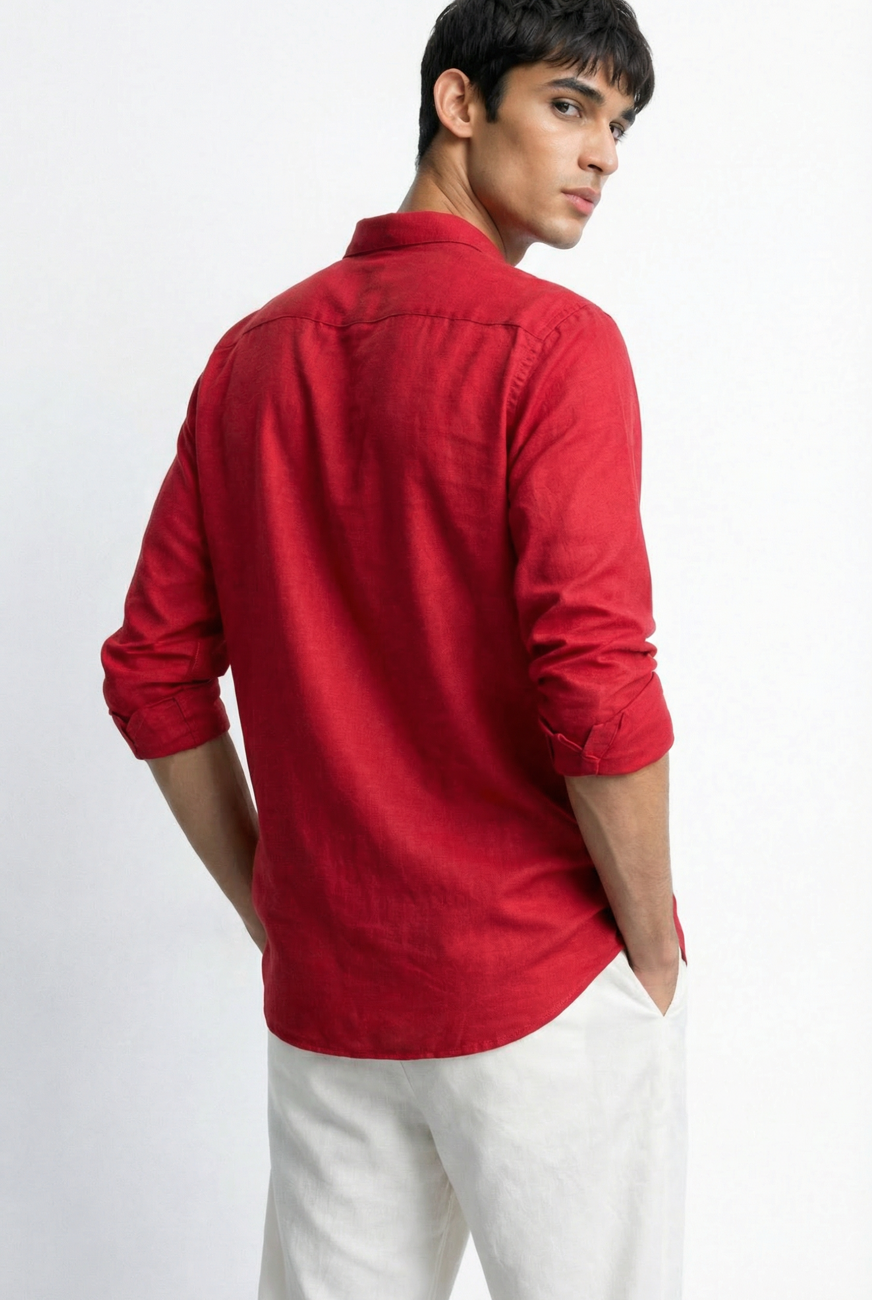 Chinese Collar | Pure Linen Shirt