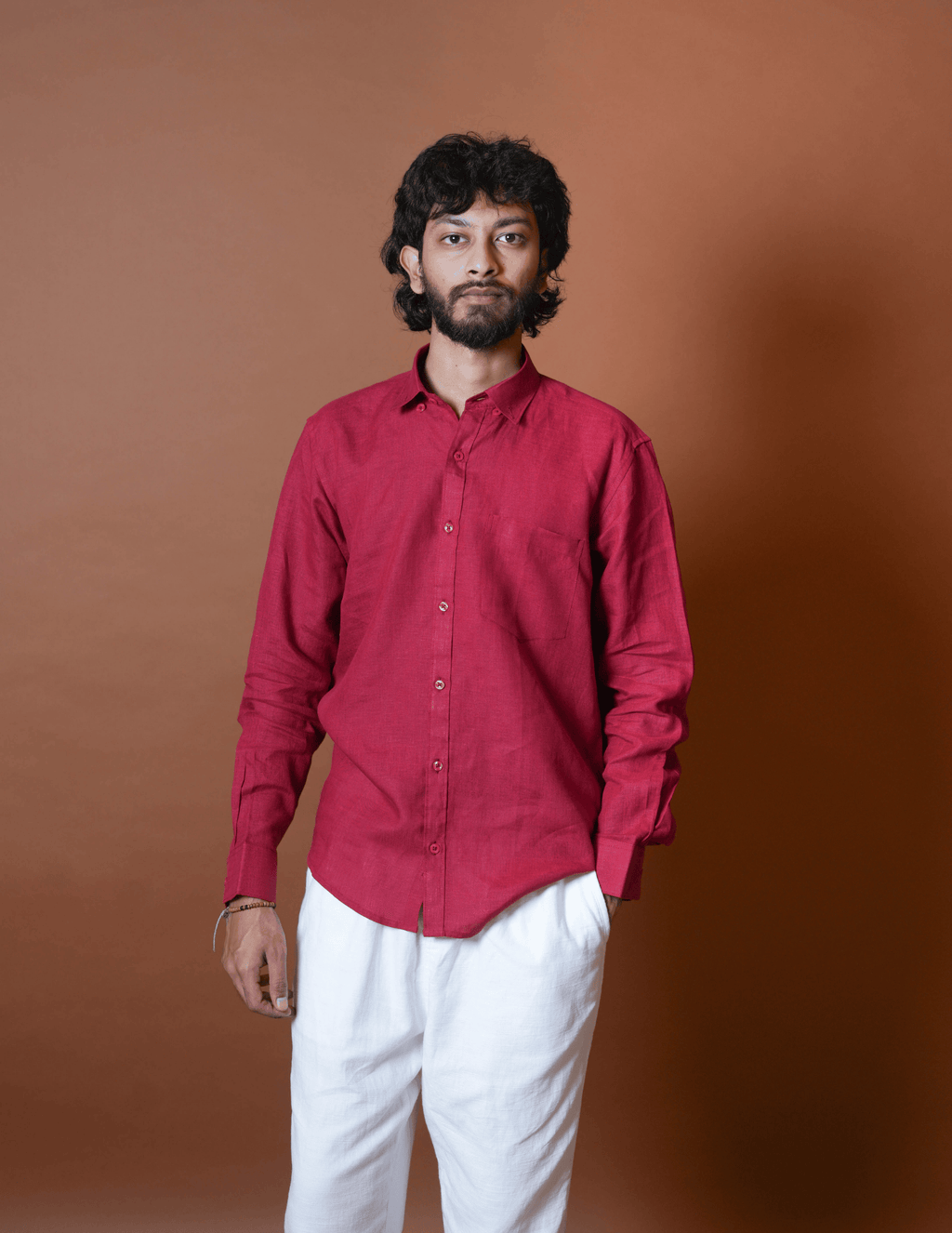 Regular Collar | Pure Linen Shirt