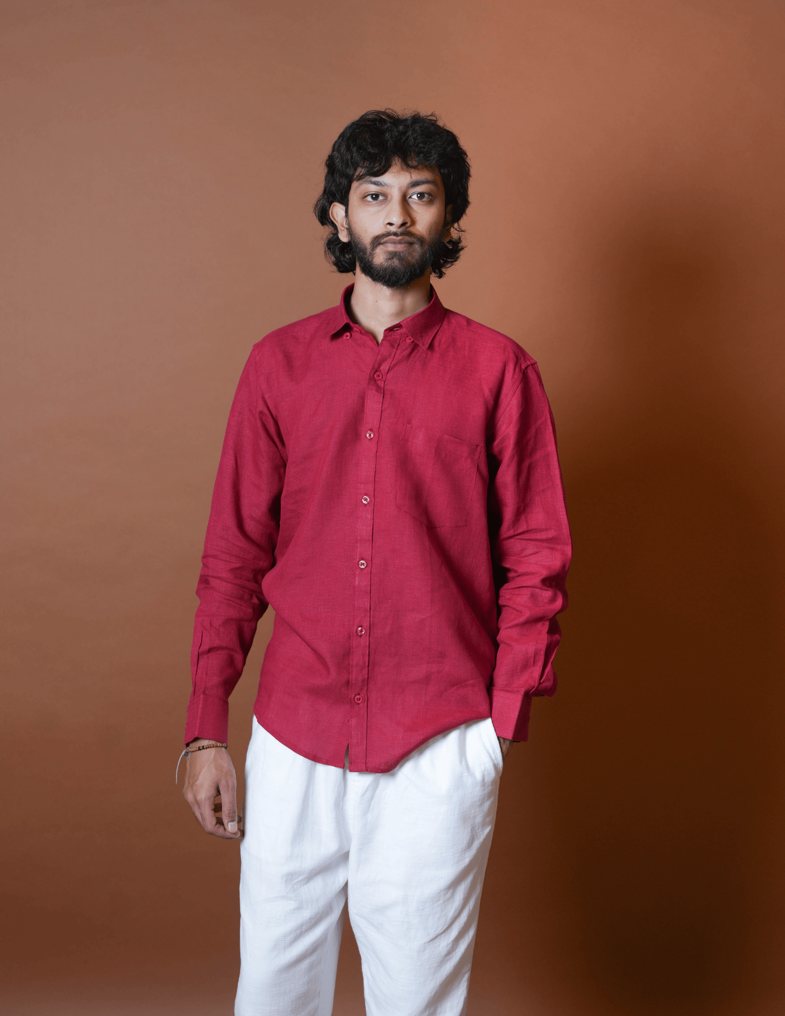 Regular Collar | Pure Linen Shirt