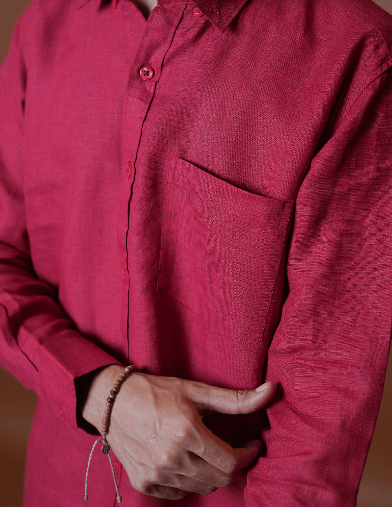 Regular Collar | Pure Linen Shirt