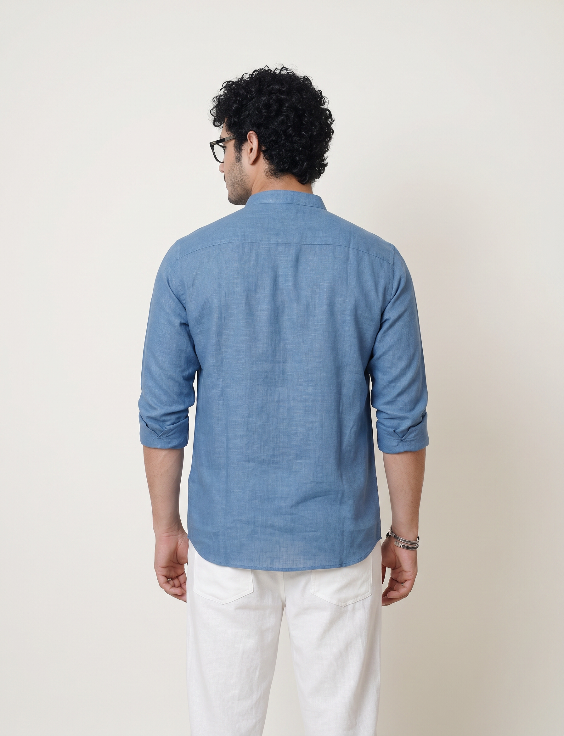 Chinese Collar | Pure Linen Shirt