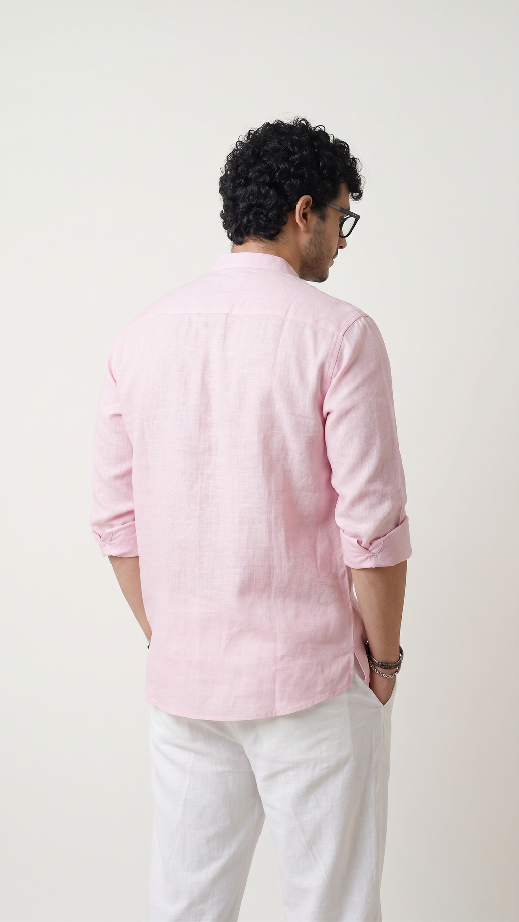 Chinese Collar | Pure Linen Shirt