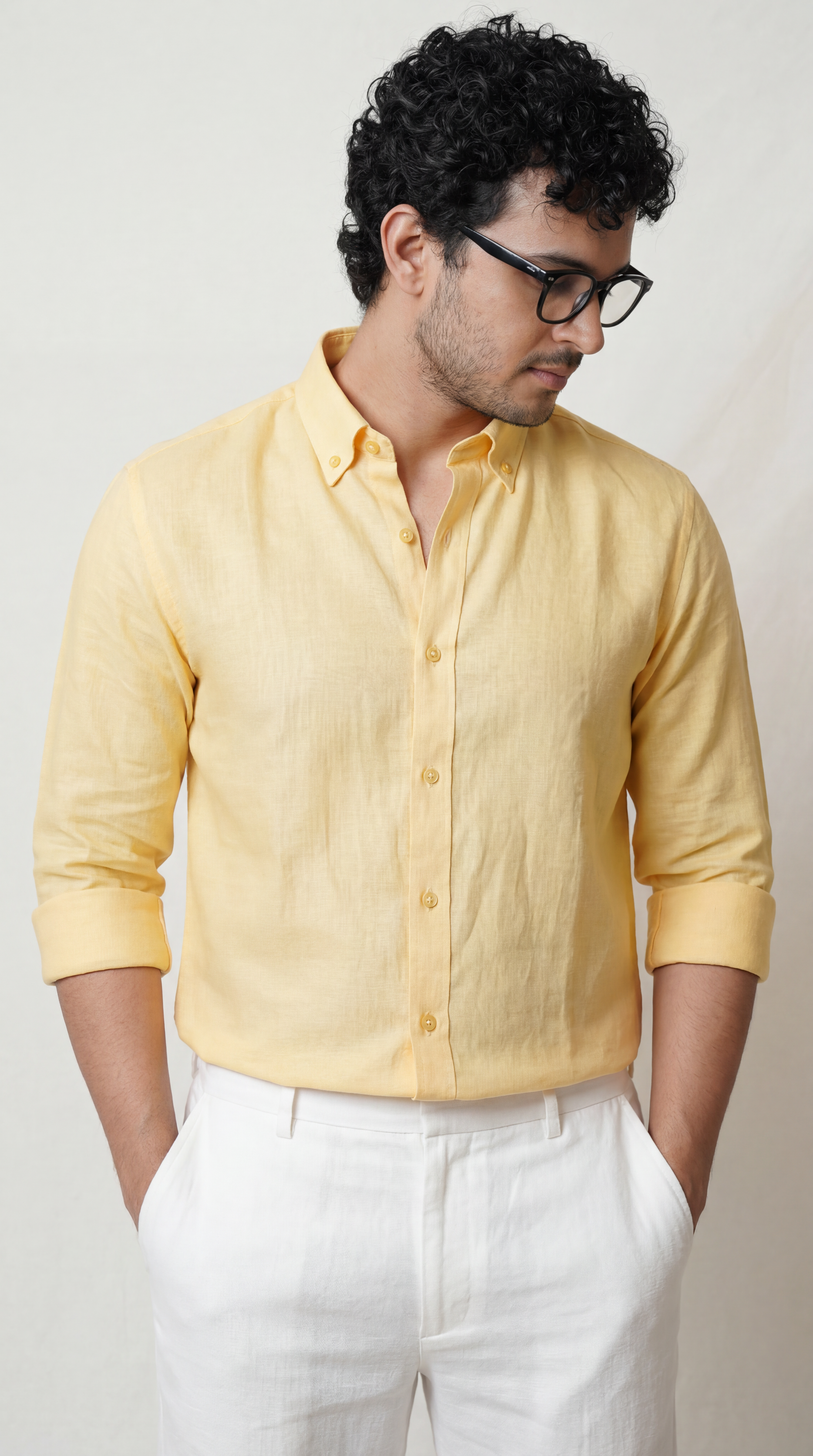 Regular Collar | Pure Linen Shirt