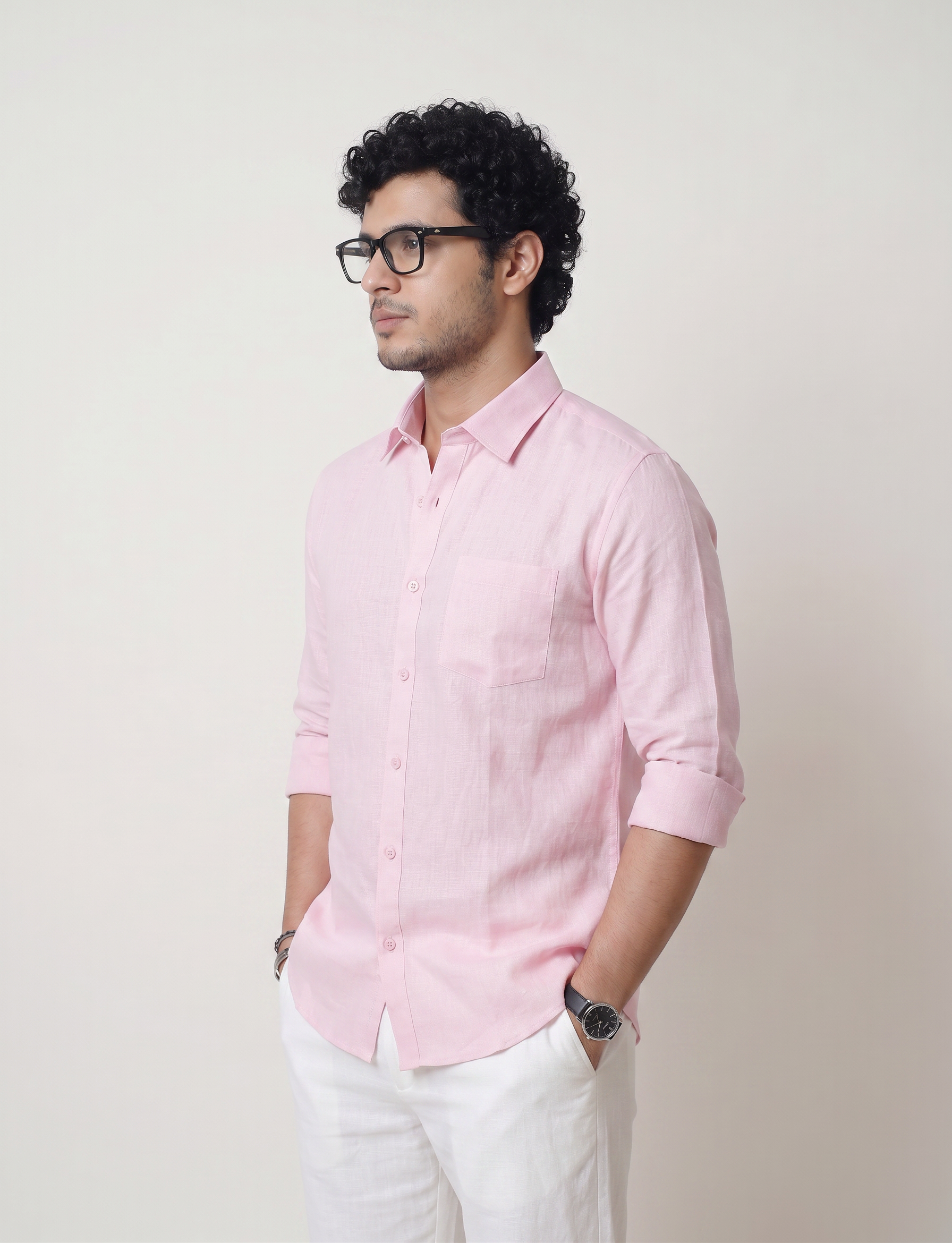 Regular Collar | Pure Linen Shirt