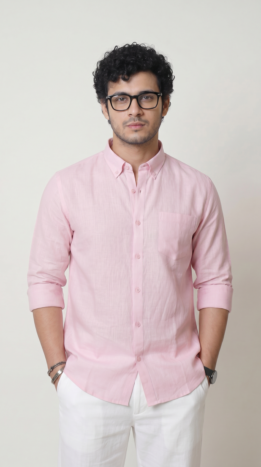 Regular Collar | Pure Linen Shirt