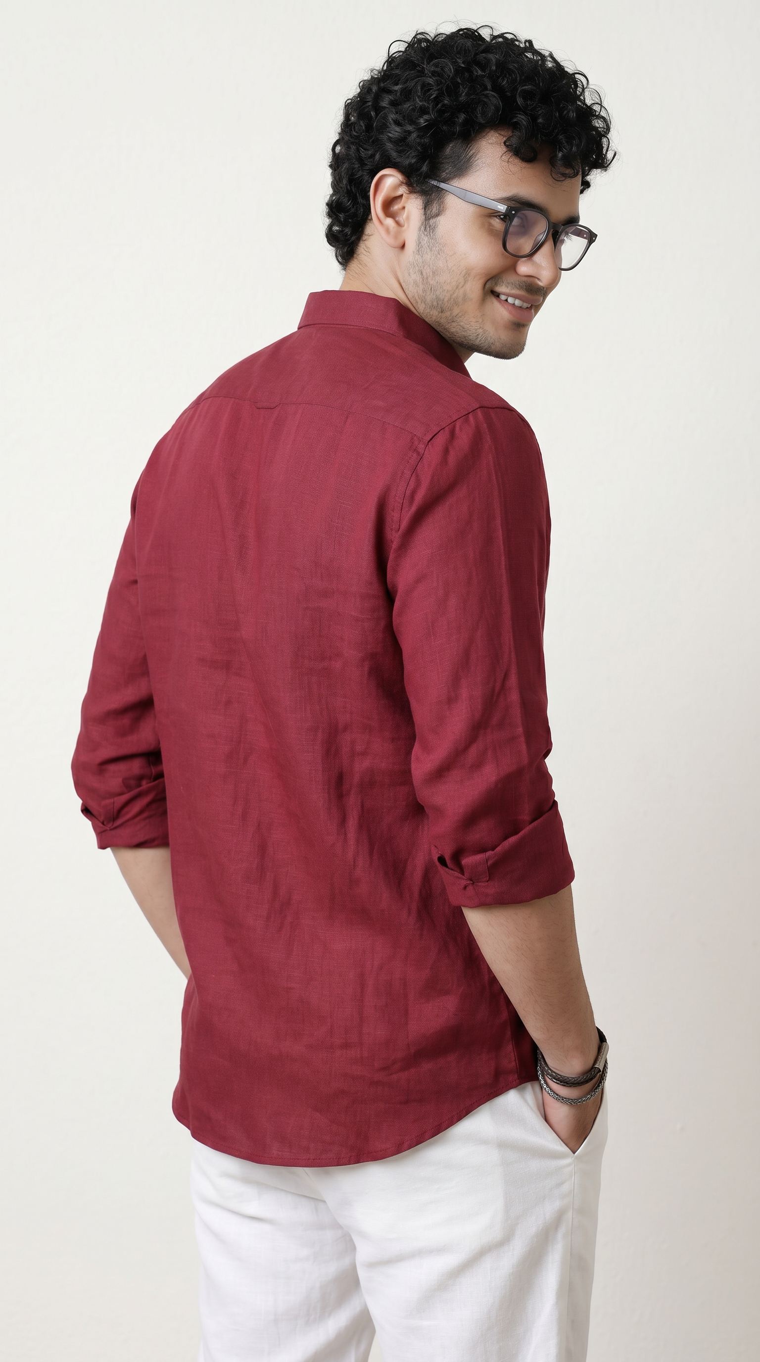 Chinese Collar | Pure Linen Shirt