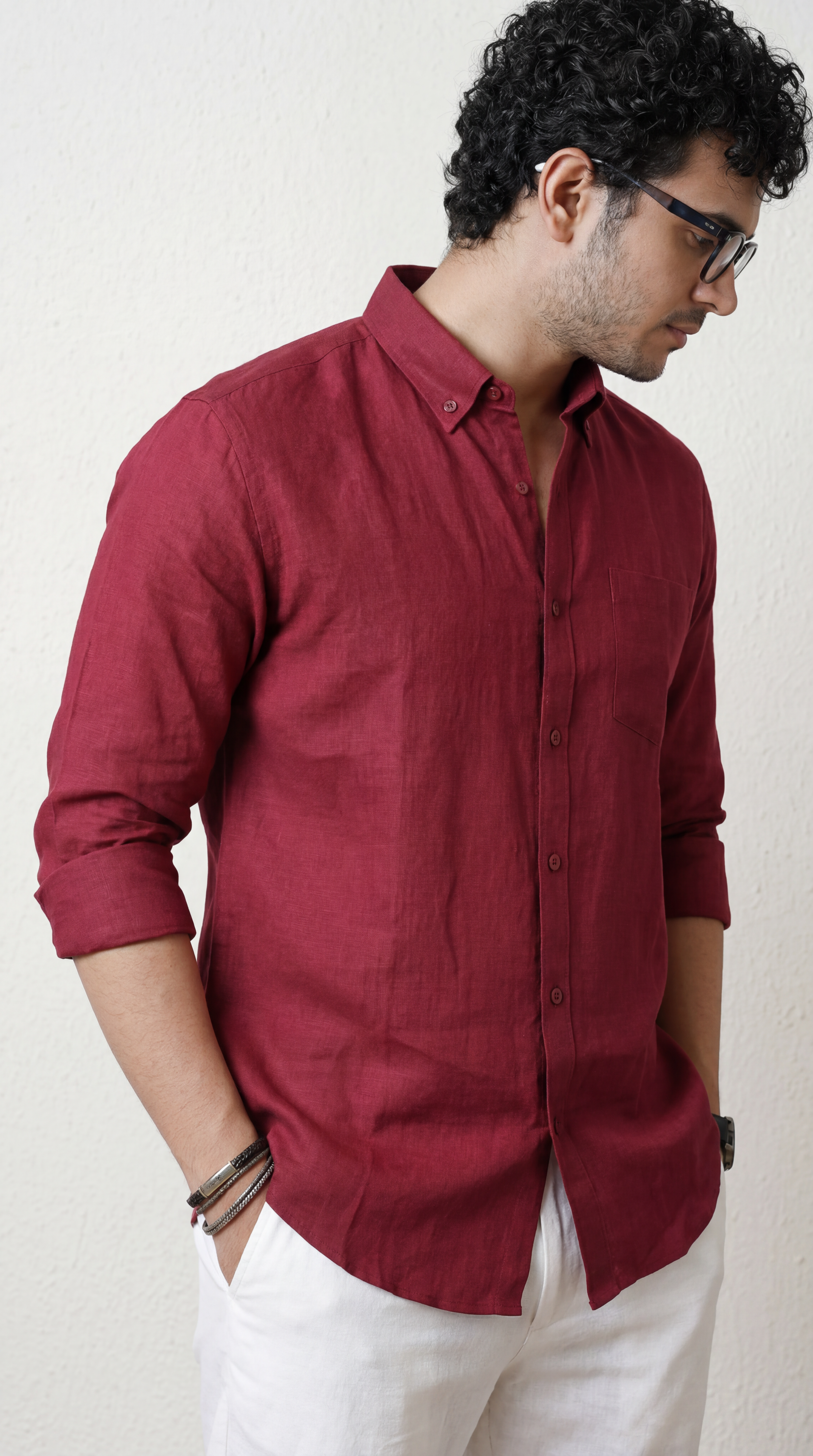 Regular Collar | Pure Linen Shirt