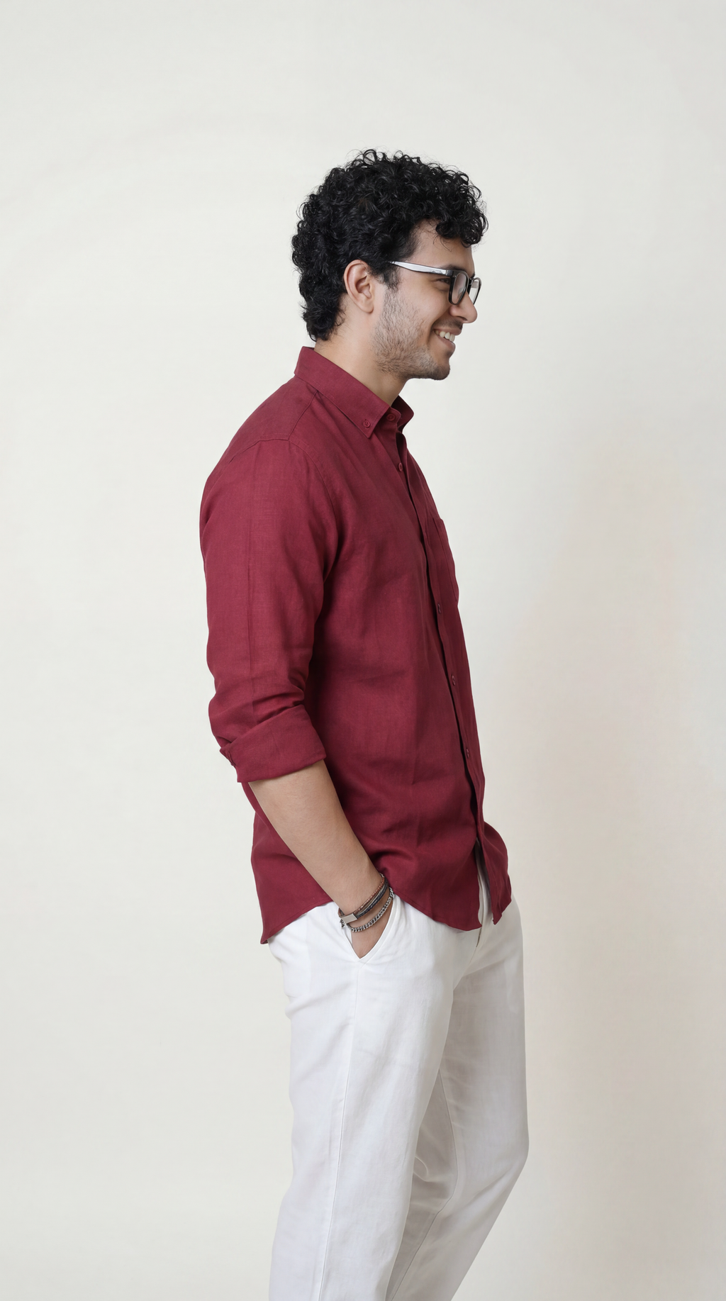 Regular Collar | Pure Linen Shirt