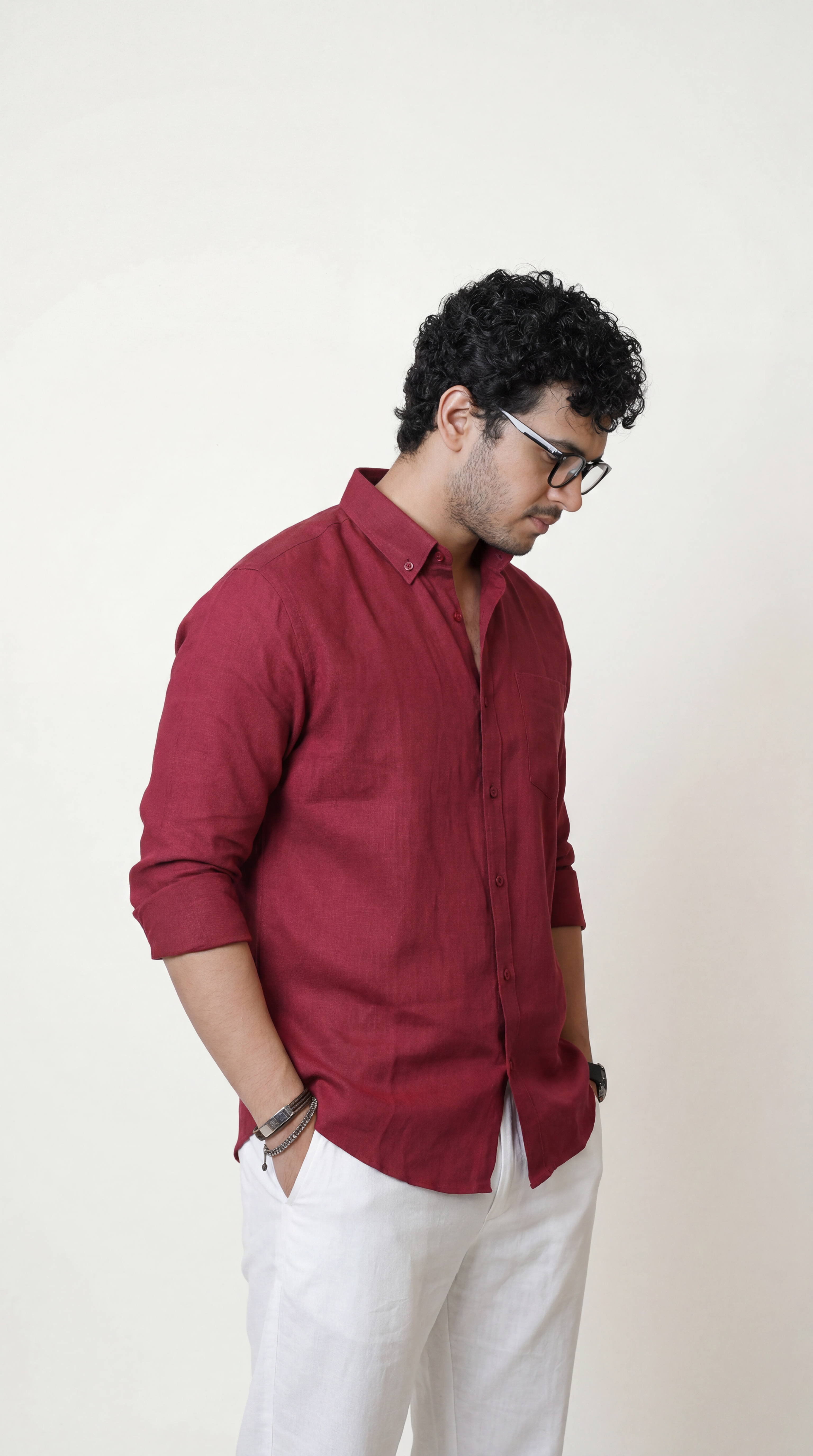 Regular Collar | Pure Linen Shirt