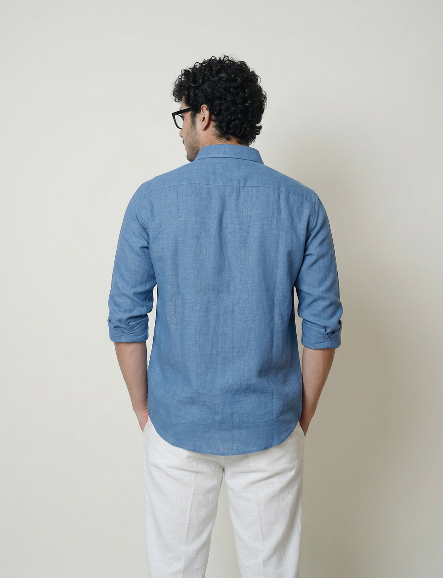 Regular Collar | Pure Linen Shirt