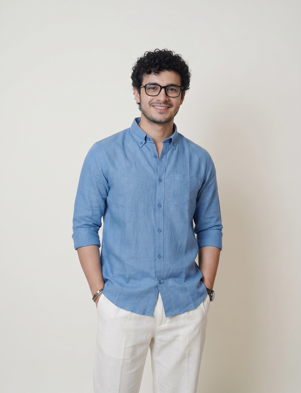 Regular Collar | Pure Linen Shirt