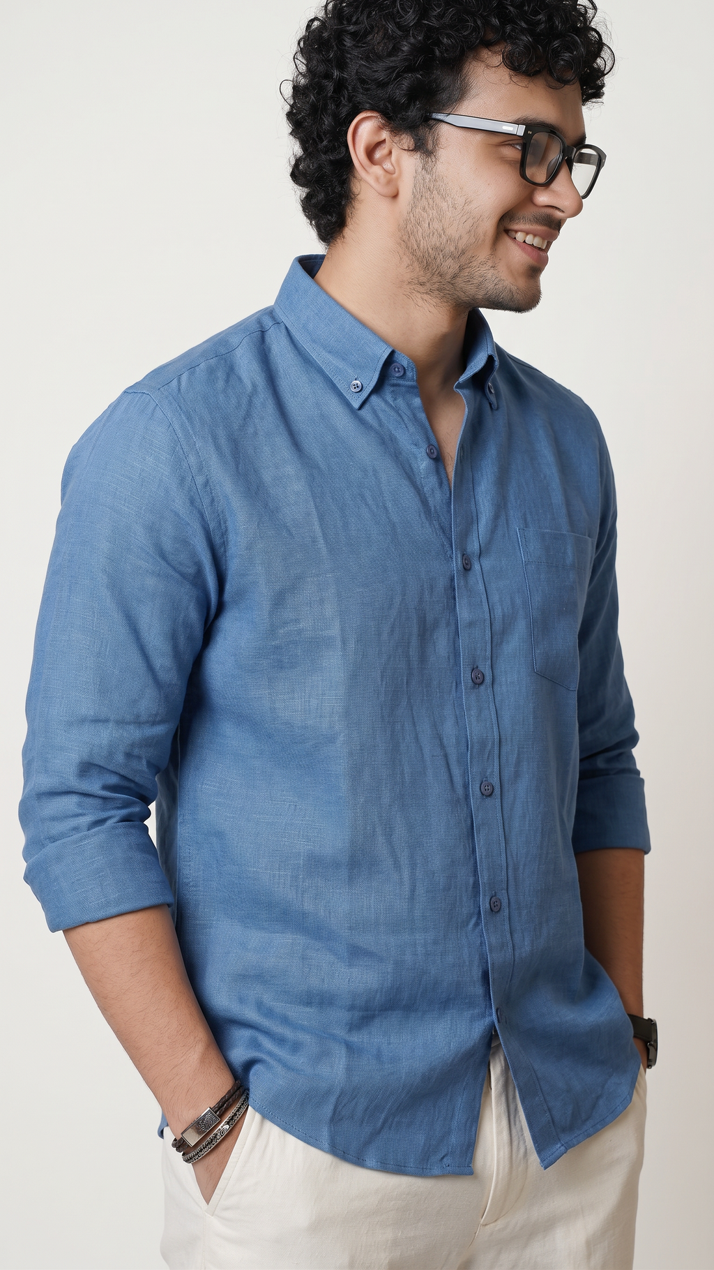 Regular Collar | Pure Linen Shirt