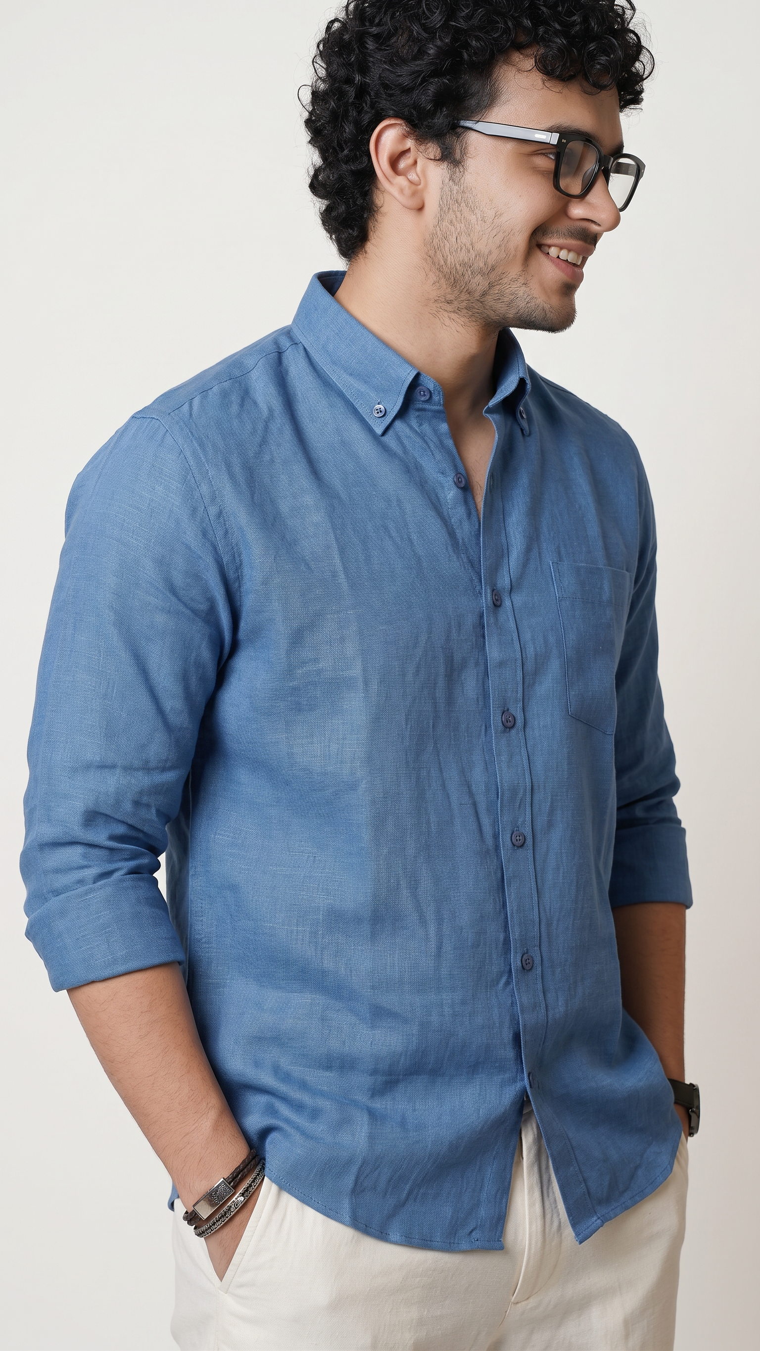Regular Collar | Pure Linen Shirt