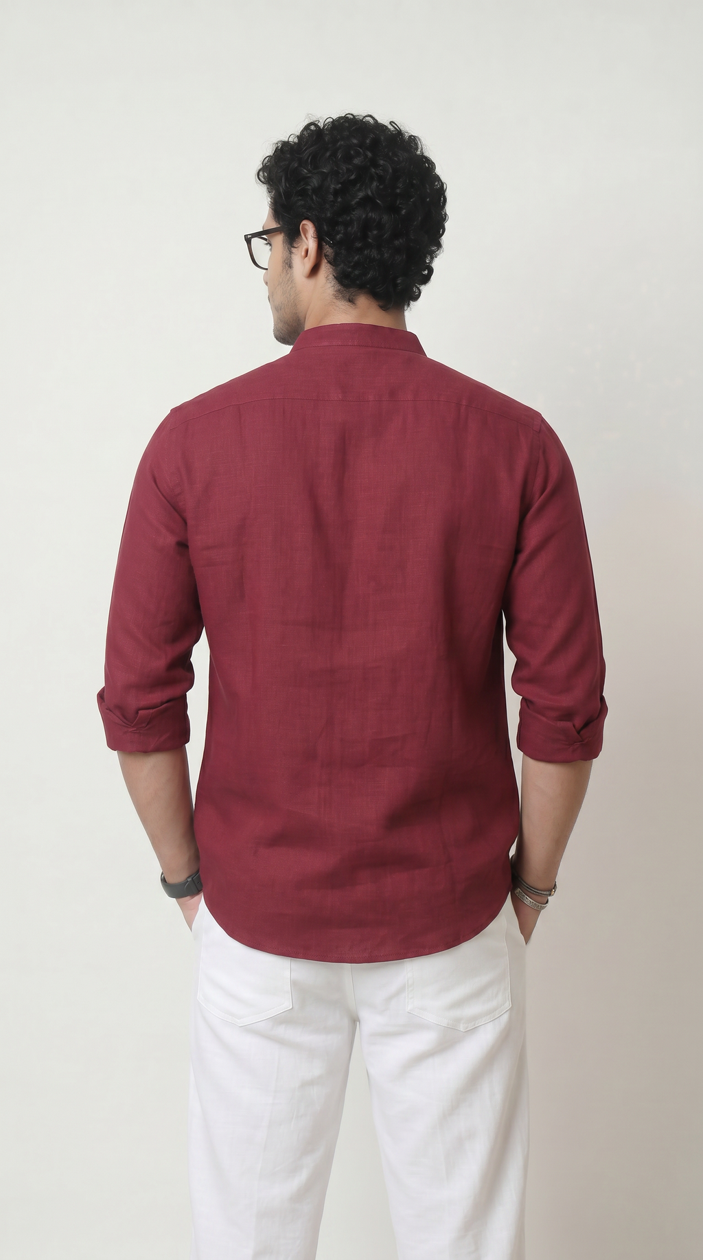 Chinese Collar | Pure Linen Shirt