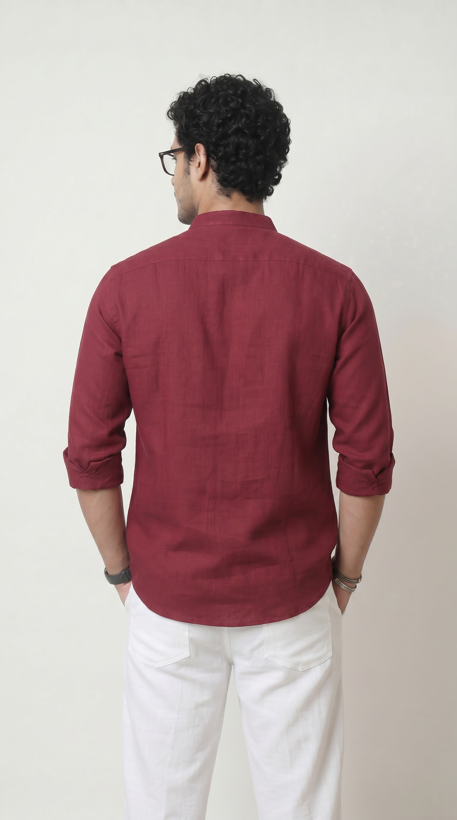 Chinese Collar | Pure Linen Shirt